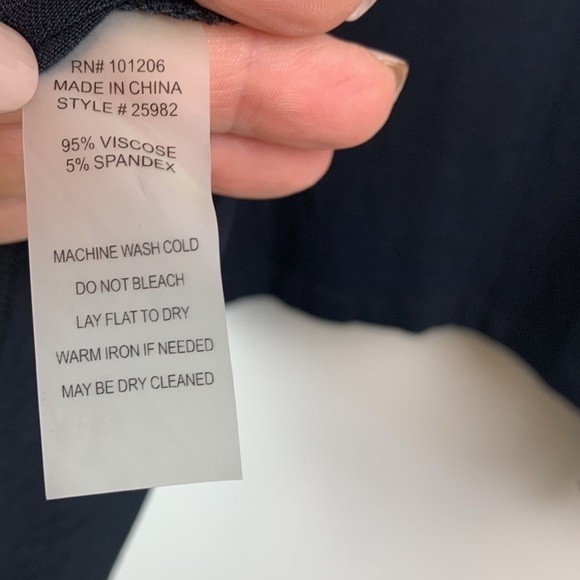 SOFT SURROUNDINGS Timely Scoop Neck tunic top drape to an angled high-low hem. - Picture 8 of 9